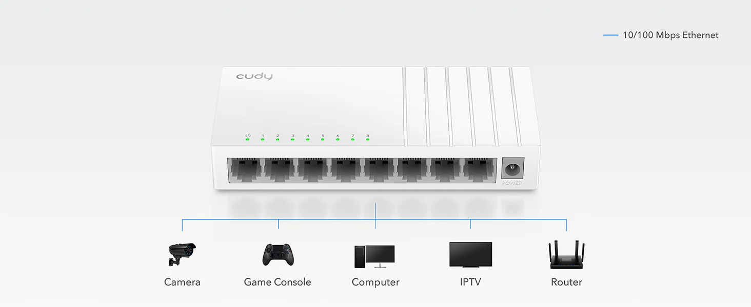 Desktop Switch 8-port 10/100- FS108D